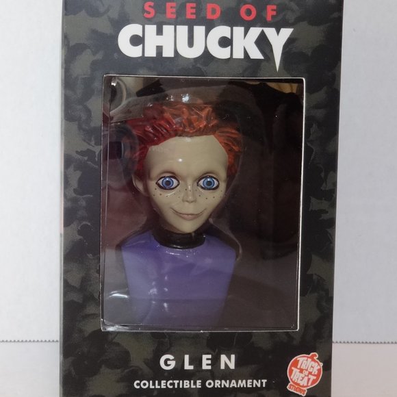 Holiday Horrors Seed of Chucky Glen Bust Ornament - Picture 1 of 1